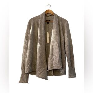 NWT Aqua Cashmere Cardigan Women’s size XL Waterfall Draped Open